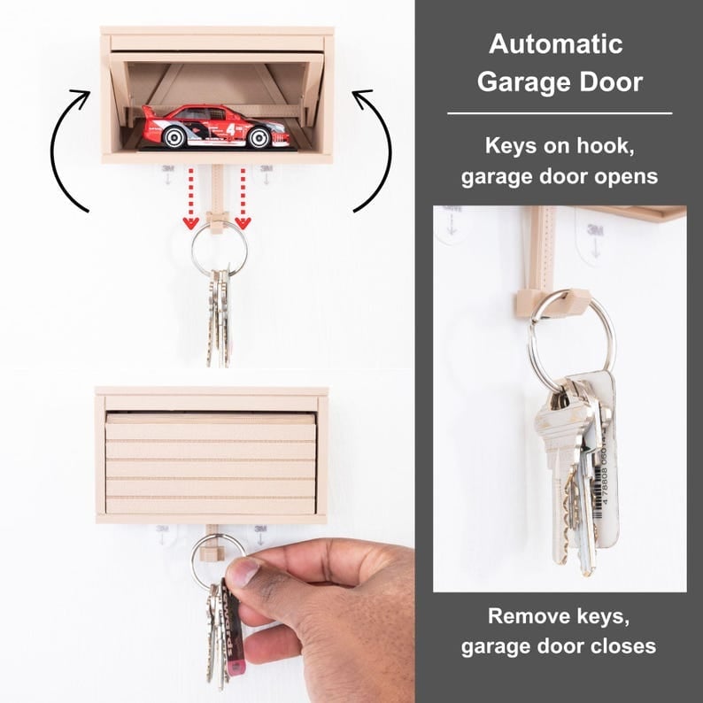 🔥Hot Sale 49% OFF🔥 🚗🔑 Auto Garage Key Holder - Interactive Opening Door