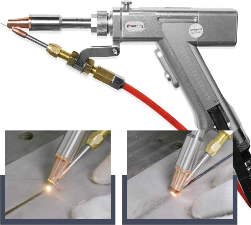 Pistola de soldadura y corte láser, portátil y precisa de pequeñas dimensiones