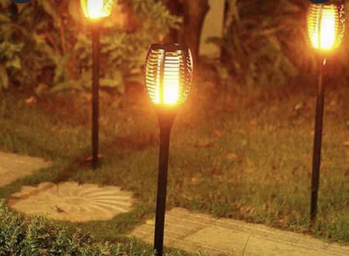 Antorchas Solares Fuego Llama Pack X 4