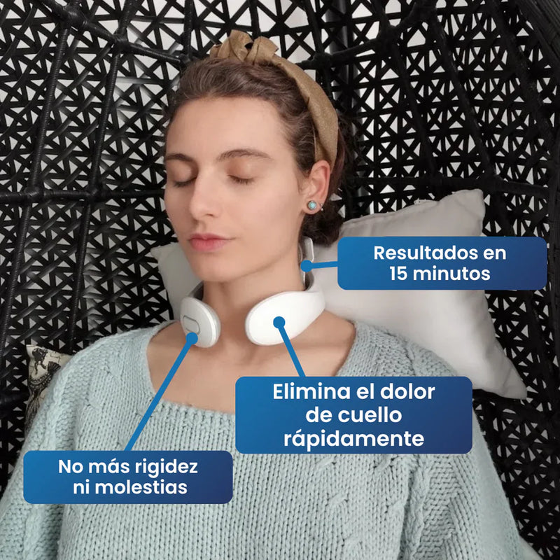 Masajeador Cervicalix Pro 2.0™ + Almohada Quiropráctica + Parches (GRATIS)