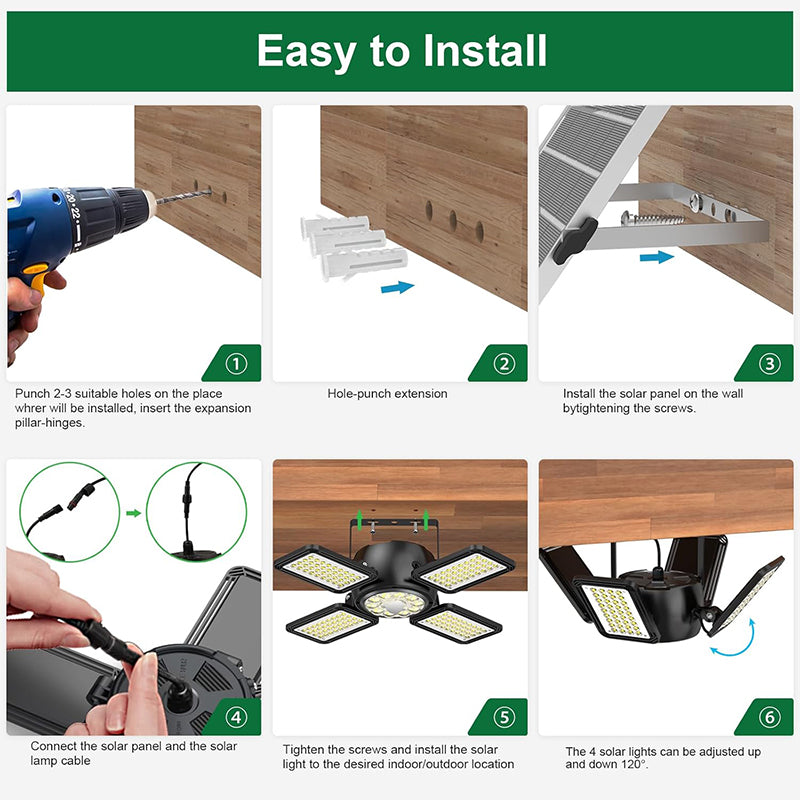 1500LM Solar Shed Light