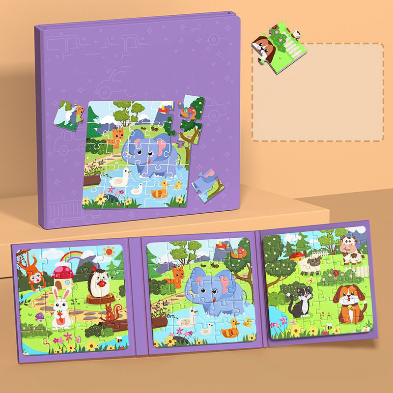 Libro magnético de construcción para niños