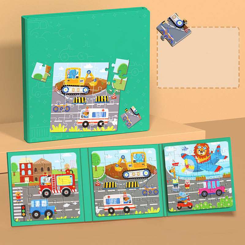 Libro magnético de construcción para niños